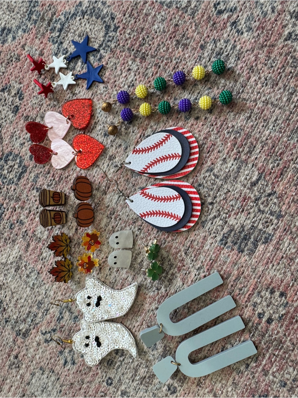 Variety of Holiday Earrings